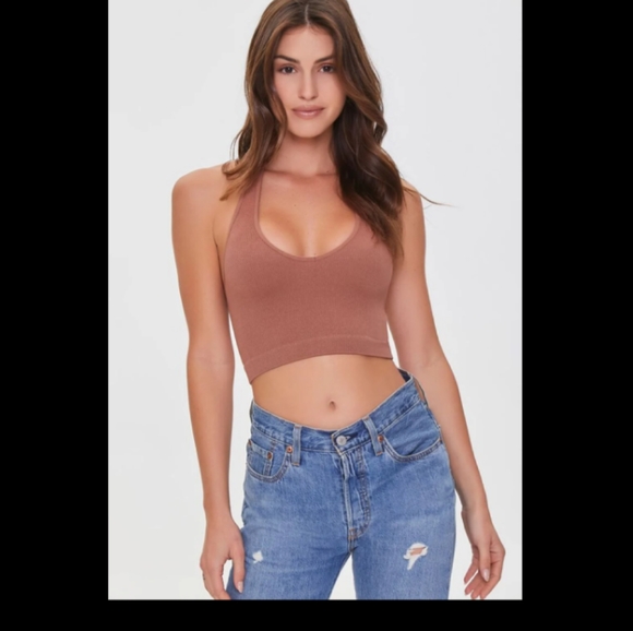 Forever 21 Other - Forever 21 Seamless Halter Bralette Top